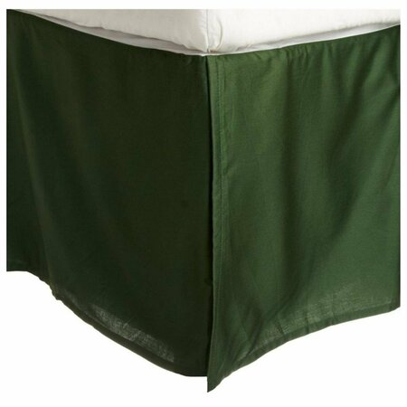 IMPRESSIONS 300 King Bed Skirt, Egyptian Cotton Solid - Hunter Green 300KGBS SLHG